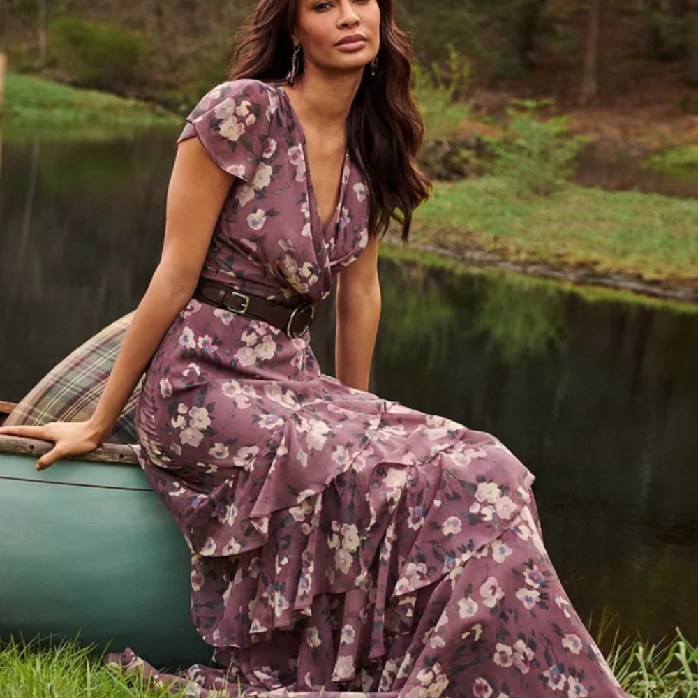 Lauren Ralph Lauren Plum Dress